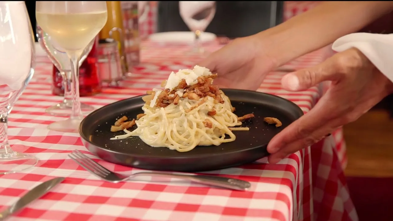 La carbonara emplatada